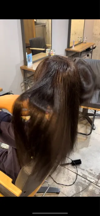 ロング ☀️マナカ/縮毛矯正 カラー/表参道のヘアスタイル