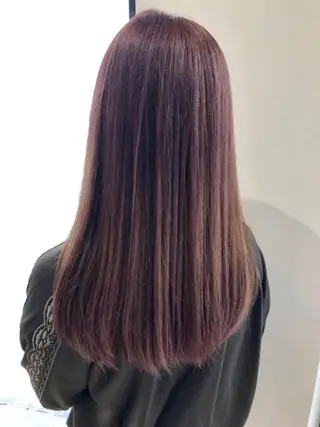 ロング カラー 金沢 広美のヘアスタイル