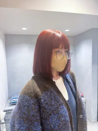 ミディアム 🌈モテ色 村上のぶきのヘアスタイル