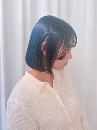 ミディアム rina/似合わせ/ 艶髪カラー/髪質改善のヘアスタイル