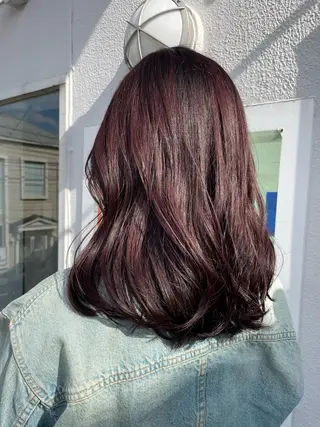 ミディアム カラー 平 ちひろのヘアスタイル