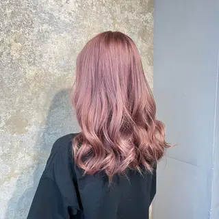 ミディアム カラー 編み込みエクステ/ ハイトーン りょすけのヘアスタイル