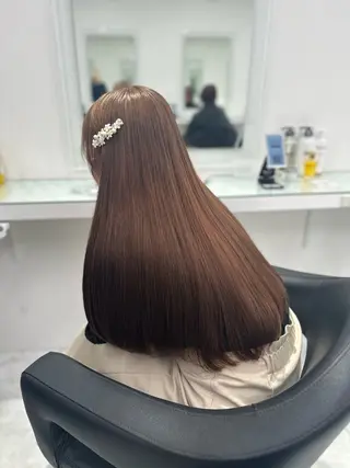 セミロング カラー ❄最強かわいいカラー ❄️MINA❄️のヘアスタイル