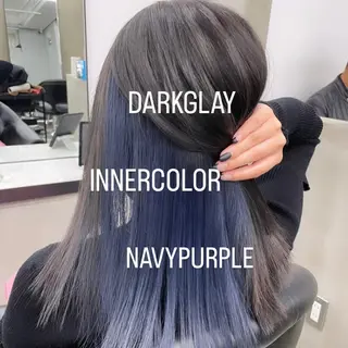 セミロング カラー エクステ🩵ブリーチ 韓国ヘア🩵KAEのヘアスタイル