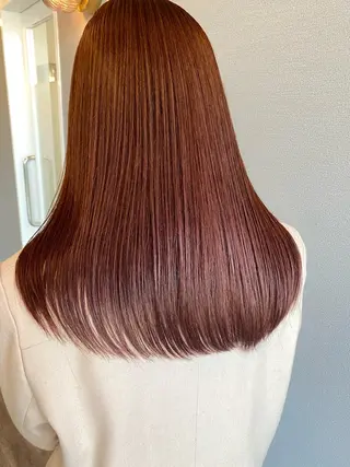 セミロング カラー 似合わせカラーパーマ 🌿kitin米川のヘアスタイル