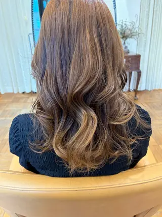 ロング カラー ヘアアレンジ 岡部 昴瑠/オブヘア銀座のヘアスタイル