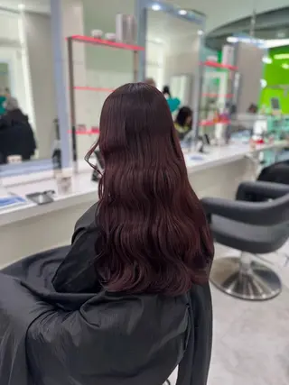 ロング カラー 【ﾐﾆﾓSALE】透 ける艶髪♡ストレートのヘアスタイル