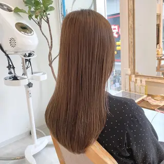 ロング カラー ブリーチなし✨艶髪 カラー𓃲YAGIのヘアスタイル