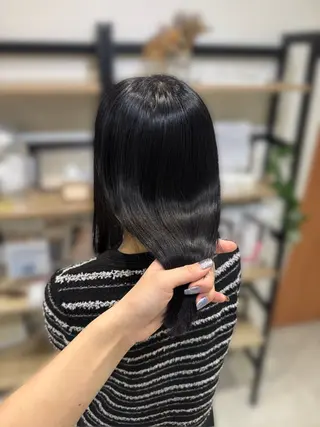 セミロング 藤田 紋芽 Jr.stylistのヘアスタイル