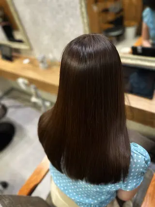 セミロング 髪質改善/縮毛矯正/ 艶髪/根本和也のヘアスタイル