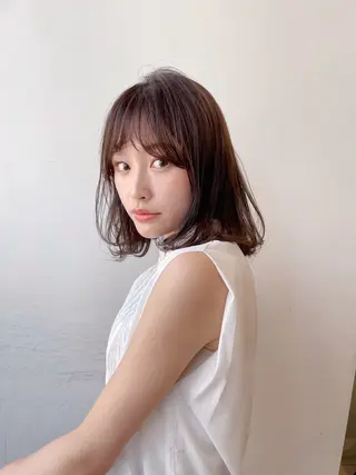 ミディアム ボブ/ミディアム 親しみやすさ/さくらのヘアスタイル