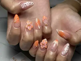 ネイル 💕鈴木ユリ パラジェル/オフ無料のネイルデザイン