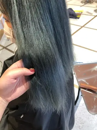 ミディアム カラー 艶ハイトーン👑♡ NATSUKIのヘアスタイル