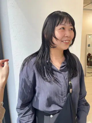 セミロング カラー NOUN所属・eri kinjoのヘアスタイル