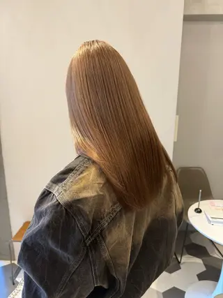 セミロング カラー ブリーチ/アレンジ 天満/chihiroのヘアスタイル