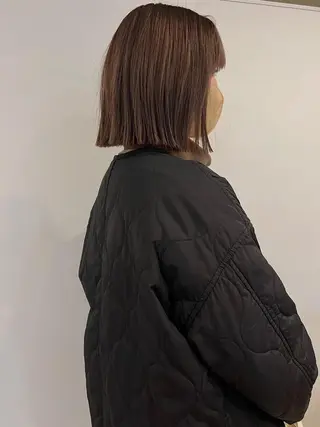 ミディアム カラー kakeru/ボブ パーマ/レイヤーのヘアスタイル