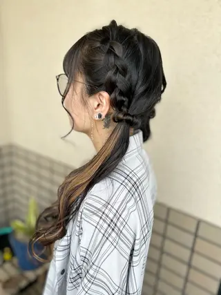 ロング ヘアアレンジ 沢田 瞳のヘアスタイル