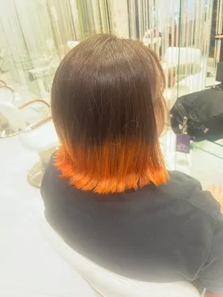 ミディアム カラー こばやし⭐️ みかのヘアスタイル
