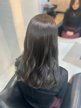 セミロング カラー 🤍透明感/韓国風 🤍サクラギヒトミのヘアスタイル