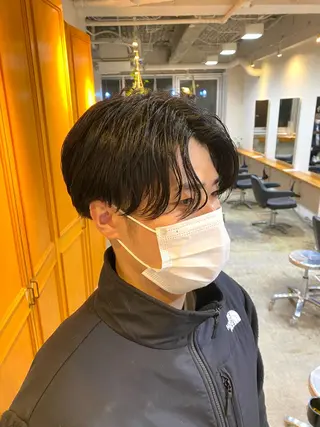 パーマ メンズ シャドウパーマ/ 波巻パーマYu-Kiのヘアスタイル