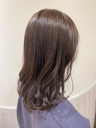 ミディアム カラー キッズ 透け感カラー🌿 小島 りなのヘアスタイル