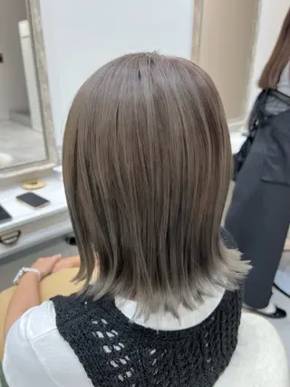 ミディアム カラー 縮毛矯正×艶カラー /中村勇太のヘアスタイル