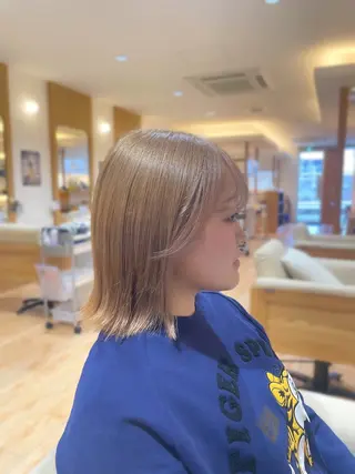ミディアム カラー 山本ゆう/champ /瓢箪山美容室のヘアスタイル