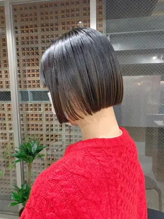 ショート ボブパーマコテ巻き風 パーマNo1深江秀平のヘアスタイル