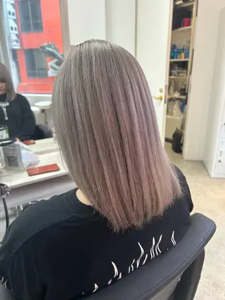 ミディアム カラー 下妻 カラーエクステ難波のヘアスタイル