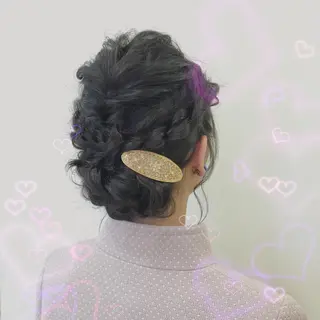 セミロング カラー ヘアアレンジ 代表🎀 ふわモテ愛 され髪🩷yumiのヘアスタイル