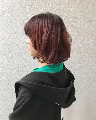 ショート カラー インナーカラー/天神 ブリーチ/吉田のヘアスタイル