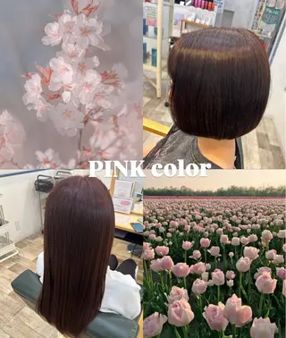 セミロング カラー 青木 優雅のヘアスタイル