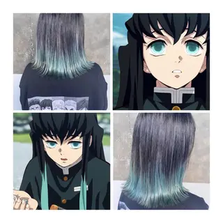 ミディアム カラー GARU-ガル-所属・TSUNO🦖 派手髪/オタク美容師のヘアスタイル