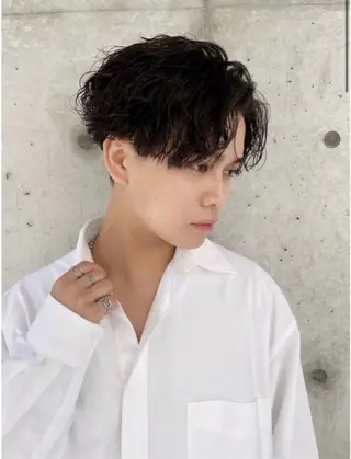 ショート パーマ メンズ 大人メンズパーマ メンズ特化　萱原大幹のヘアスタイル