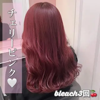 セミロング カラー ヘアアレンジ SALOWIN上野店所属・💕上野美容師☁ ブリーチ💖サワのヘアスタイル