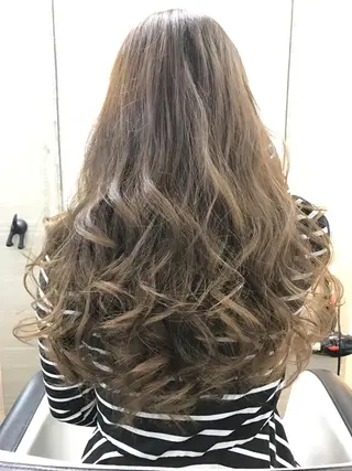 セミロング カラー 髪質改善ストレートo rメンズスタイル今岡のヘアスタイル