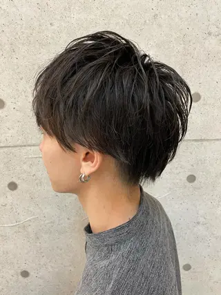 メンズ ⭐️透け感カラー /齊藤容史⭐️のヘアスタイル