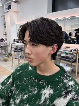 パーマ メンズ 🌀toa/波巻き✨ /メンズパーマ／栄のヘアスタイル