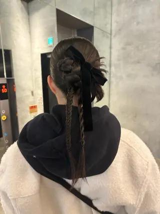 ロング ヘアアレンジ 🫧透明感カラー/ 寒色カラー/Risaのヘアスタイル