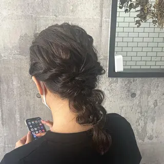 セミロング ヘアアレンジ Hair Labo ASH所属・Hair Labo ASH  あみん♡のヘアスタイル