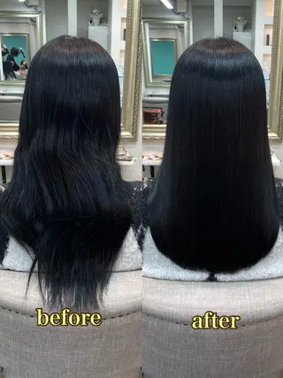 セミロング 髪質改善/縮毛矯正 アンナ🍊のヘアスタイル