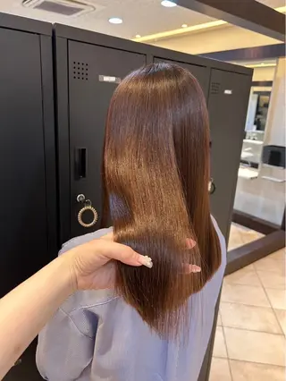 セミロング カラー 艶カラー🦋/ 髪質改善💙amiのヘアスタイル