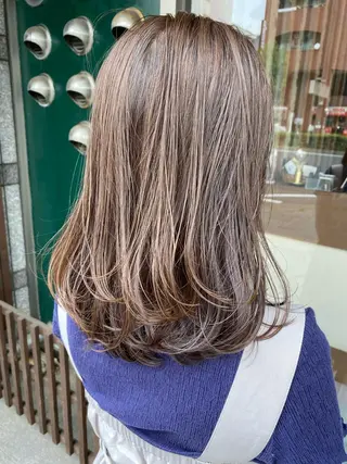 セミロング カラー 日比 貴大/ minim hairのヘアスタイル