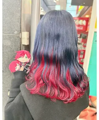 ミディアム カラー GARU-ガル-所属・TSUNO🦖 派手髪/オタク美容師のヘアスタイル