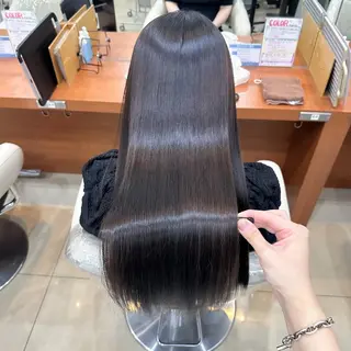 ロング カラー パーマ 縮毛矯正/髪質改善 /韓国風　山川春輝のヘアスタイル