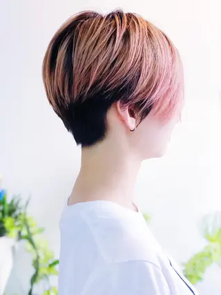ショート カラー ショートボブ縮毛矯正 髪質改善のプロ山道潤のヘアスタイル