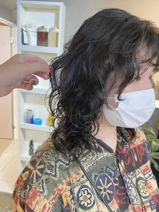 ロング カラー ヘアアレンジ メンズ キッズ ネイル マツエク・マツパ GO TODAY SHAiRE SALON所属・透明感カラー🤎 ゆりのヘアスタイル