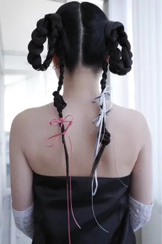 ロング ヘアアレンジ tukka soin KOBE所属・NAGI ヘアメイクのヘアスタイル