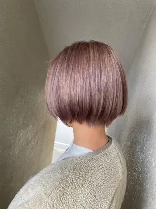 ショート カラー ブリーチカラー🌈 石垣翔太のヘアスタイル