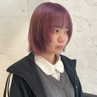 ショート カラー 🌿レイヤーボブ/パ ーマ🌿　木梨健太のヘアスタイル